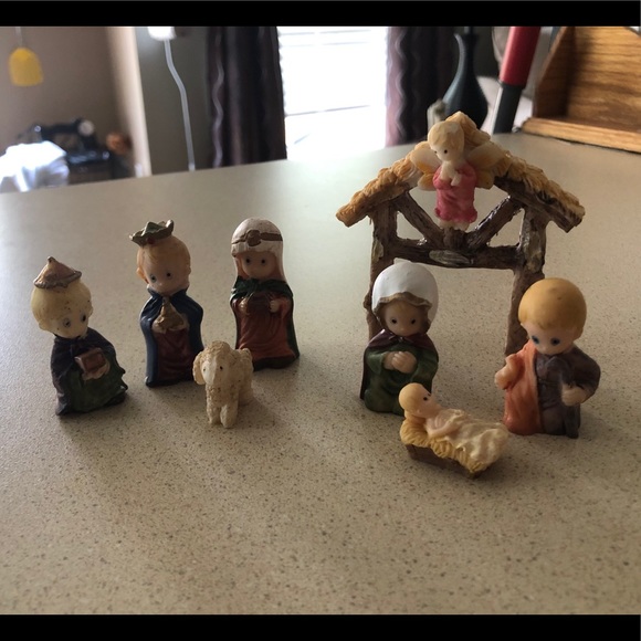 Holiday Miniature Porcelain Nativity Set Poshmark